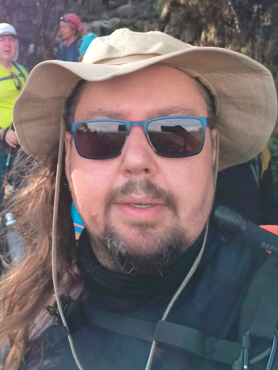 Michal Dobroczynski en el Kilimanjaro